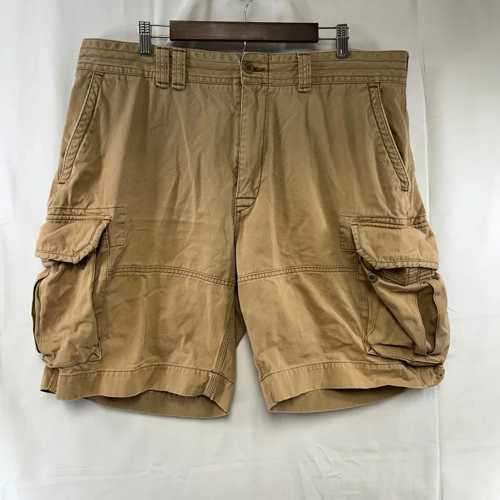 Polo Ralph Lauren Cargo Shorts Mens 40 Tan Classic Polo Chino Multi Pocket